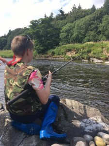 Andrew, caught the largest brown trout at 1.5lb. 